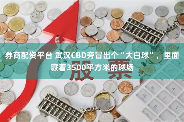 券商配资平台 武汉CBD旁冒出个“大白球”,里面藏着3500平方米的球场